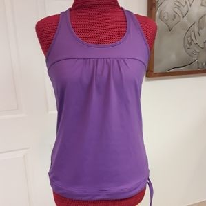 Athleta sports tank top with built in bra size S